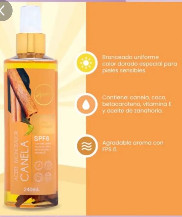 ACEITE BRONCEADOR DE CANELA ANYELUZ