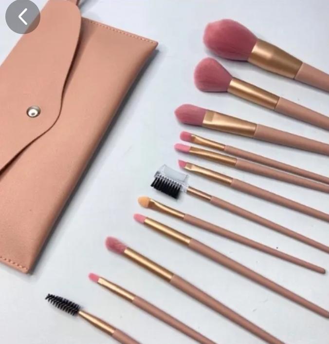 KIT DE BROCHAS X 12 CON CARTERA
