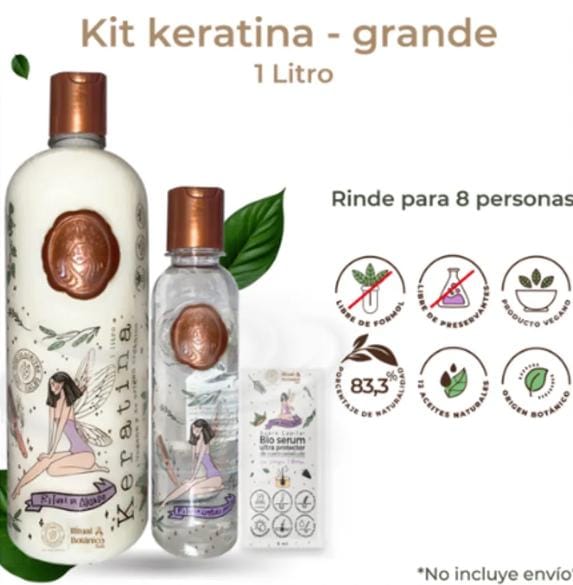 KIT KERATINA 1 LITRO RITUAL BOTÁNICO