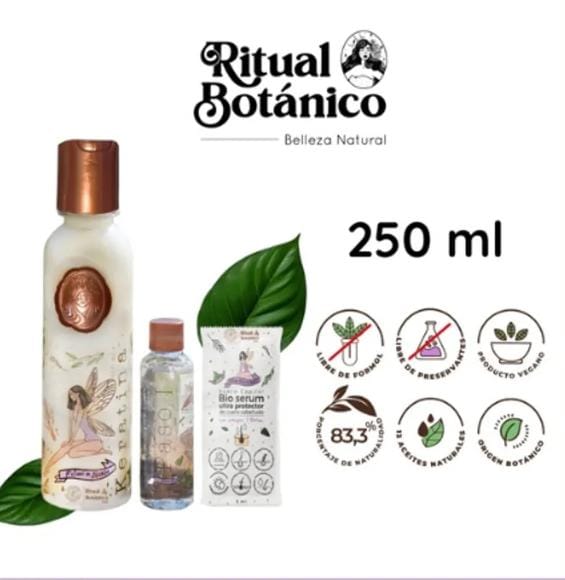 KIT KERATINA 250ml RITUAL BOTÁNICO