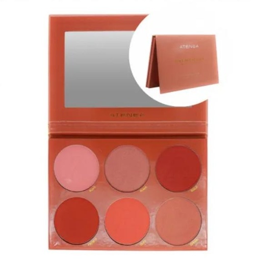 PALETA DE RUBORES X 6 ATENEA
