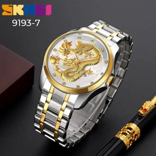 RELOJ METALICO DRAGÓN SKMEI