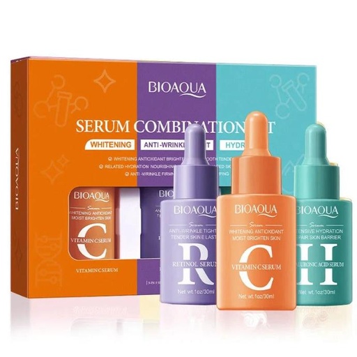KIT BIOAQUA RETINOL, ÁCIDO HIALÚRONICO Y VITAMINA C
